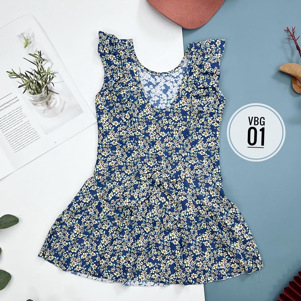 Váy bơi LITIBABY bé gái thiết kế, size 6/11