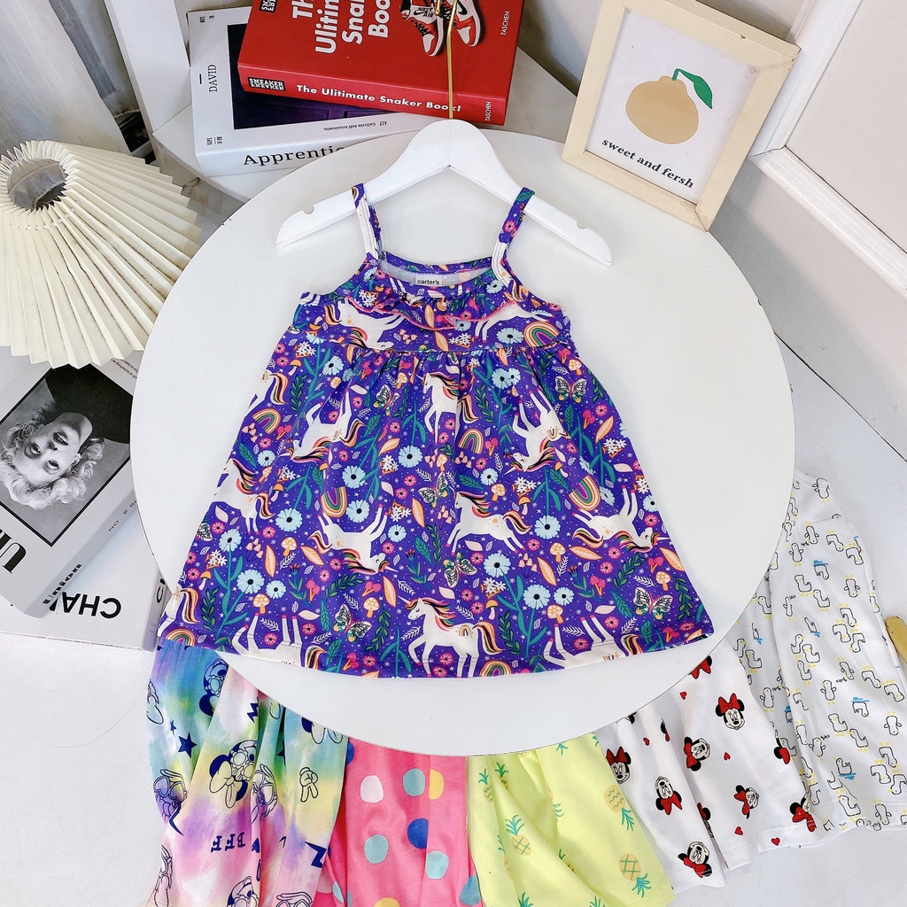 ✔️8-20kg✔️ Váy 2 dây xuất nhật bèo ngực xinh xắn cho bé gái 8-20kg BẢNG 2