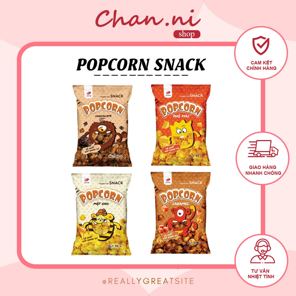 Snack Popcorn (bỏng ngô) gói 50g