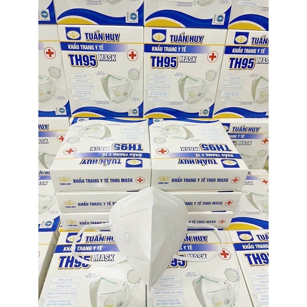 Khẩu trang Tuấn Huy - Tuấn Minh N95/Th95 - Kiểu có van và không van - Kháng bụi min và kháng khuẩn