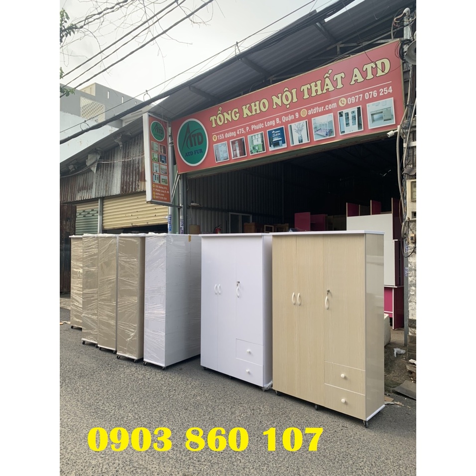 Tủ nhựa người lớn đựng áo quần cao 1m7 màu gỗ sôi và trắng trơn đơn giản sang đẹp bình dương hcm