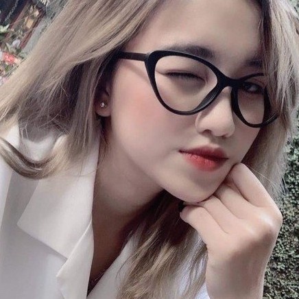 Kính Form xếch Nam Nữ 454 Chất liệu nhựa hàn quốc kiểu dáng hot trend