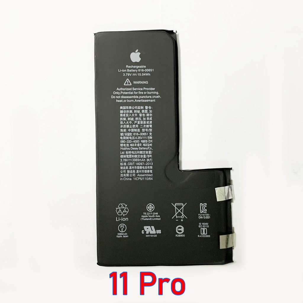 Phôi pin/cell pin IP X- XS-XS Max - XR/11 - 11 Pro - 11Prm - 12/12 Pro/12 Prm