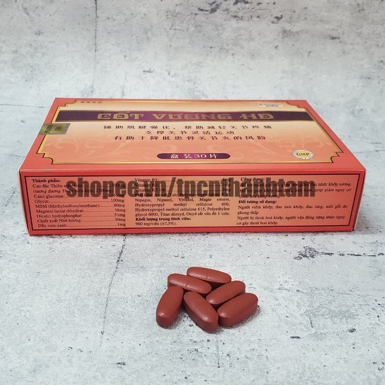 Viên uống CỐT VƯƠNG HD hỗ trợ mạnh gân cốt, giúp giảm đau nhức khức xương – Hộp 30 viên