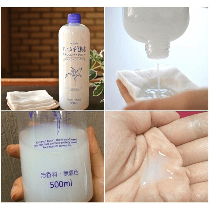 Nước hoa hồng Naturie Hatomugi Skin Conditioner 500 ml.