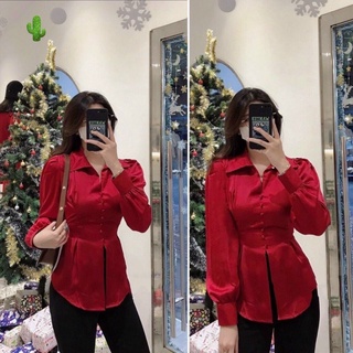 Áo Sơ Mi Tiểu Thư (Chất Satin Lụa cao cấp Cực Đẹp)