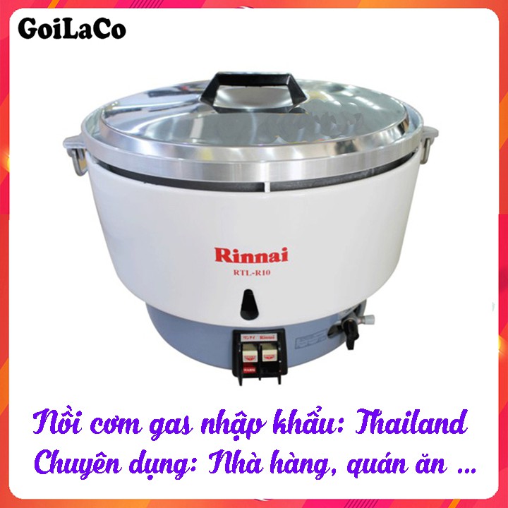 Nồi cơm gas 10 lít Rinnai MK-55RA, Xuất sứ Thailand, Ngắt gas tự động, An toàn khi sử dụng