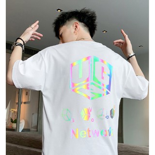 Áo Thun Phản Quang Net Work tay lỡ unisex