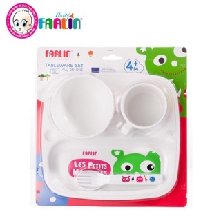 Bộ cốc, bát, khay, thìa, dĩa tập ăn Farlin Per 246