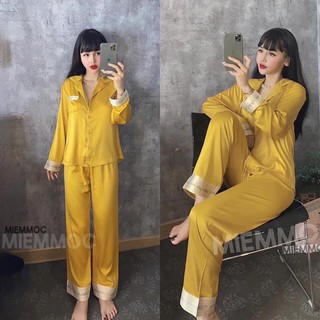 BỘ LỤA SATIN TRƠN CHỮ TAY DÀI