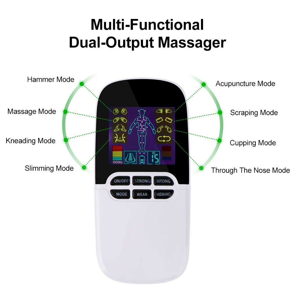 Máy kích thích cơ cảm biến Suolaer TENS châm cứu chăm sóc sức khỏe massage cơ thể kỹ thuật số