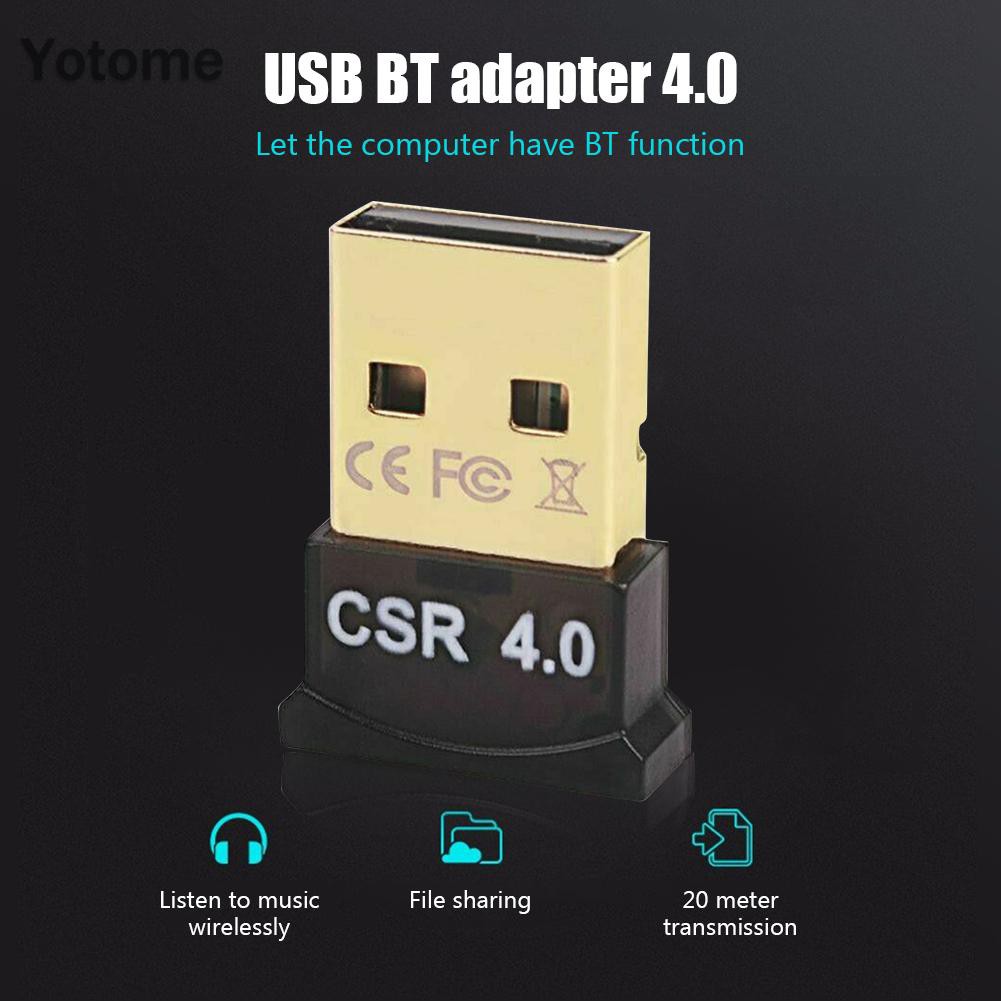 Đầu nhận âm thanh không dây USB bluetooth 4.0 Dongle CSR 4.0 dành cho máy tính Windows 10 8 | BigBuy360 - bigbuy360.vn