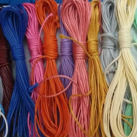 Bó 5 mét dây sáp da nhiều màu size 1mm