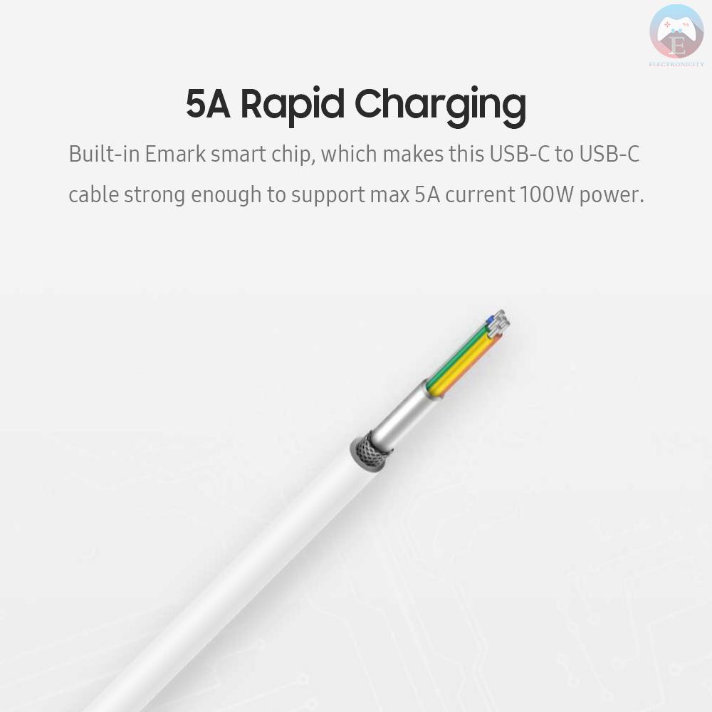 Dây Cáp Sạc Type C 100w Dài 1.5m 5a Cho Samsung Galaxy / Huawei / Xiaomi