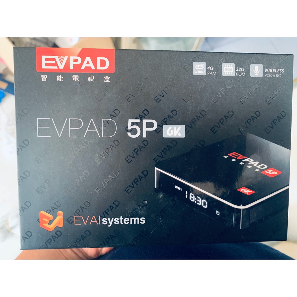 Combo 02 Tivi box EVPAD 5P Có Remote hỗ trợ Voice  Độ phân giải 6K Hơn 1000 kênh truyền hình hàng đầu các nước  Miễn phí