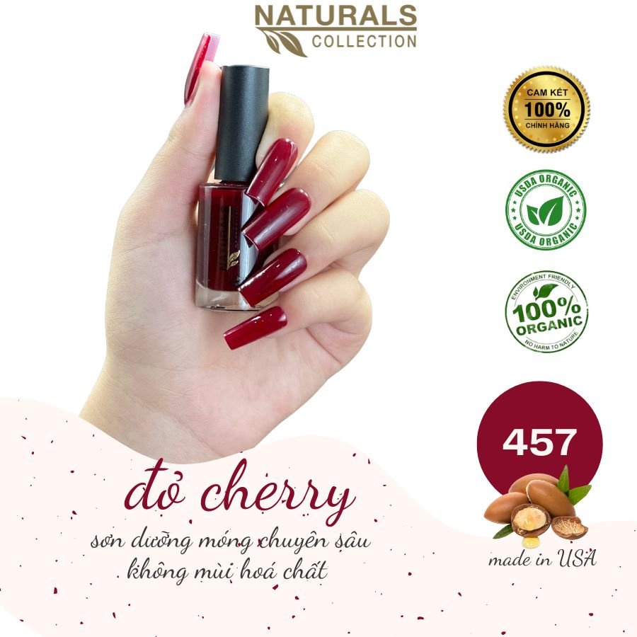 Sơn móng tay Organic màu Đỏ Cherry - 457