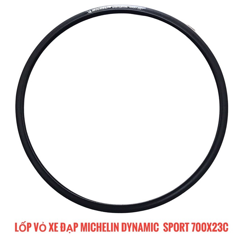 Lốp vỏ xe đạp thể thao đường trường MICHELIN Dynamic Sport 23-622 (700X23C), chuyên dành cho xe đạp thể thao đua (road)