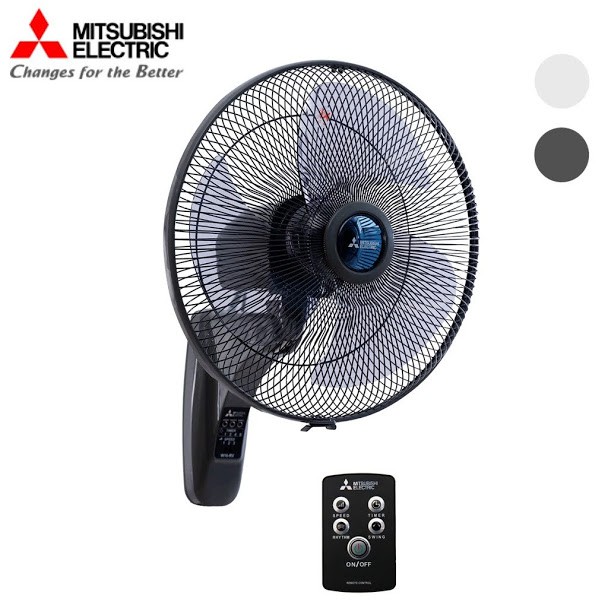 Quạt treo tường Remote Mitsubishi W16-RA CY-GY  W16-RA BL  BH chính hãng