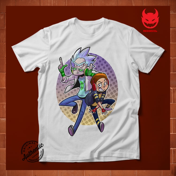 Áo Thun Nam In hình độc Ric n Morty_17 RedDevil cổ tròn 100% Cotton cao cấp vải dày mịn không xù lông