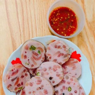 Chả da (bì) ớt xiêm xanh