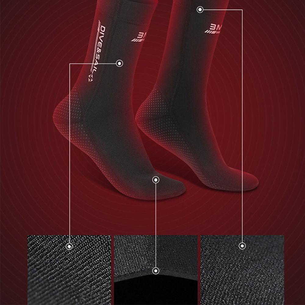 MUVAKO Tất Lặn Giữ Ấm Chống Trầy Chất Liệu Cao Su Tổng Hợp