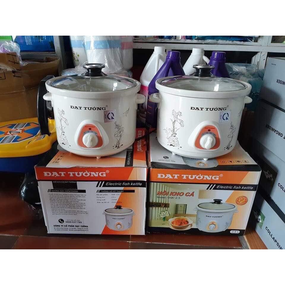 Nồi Hầm Cháo , Kho Cá Đa Năng Đạt Tường 1,5L-2,5L Chính Hãng 4.8, nồi hầm cháo ăn dặm,hầm thịt, tiềm yến, tiềm gà ác.