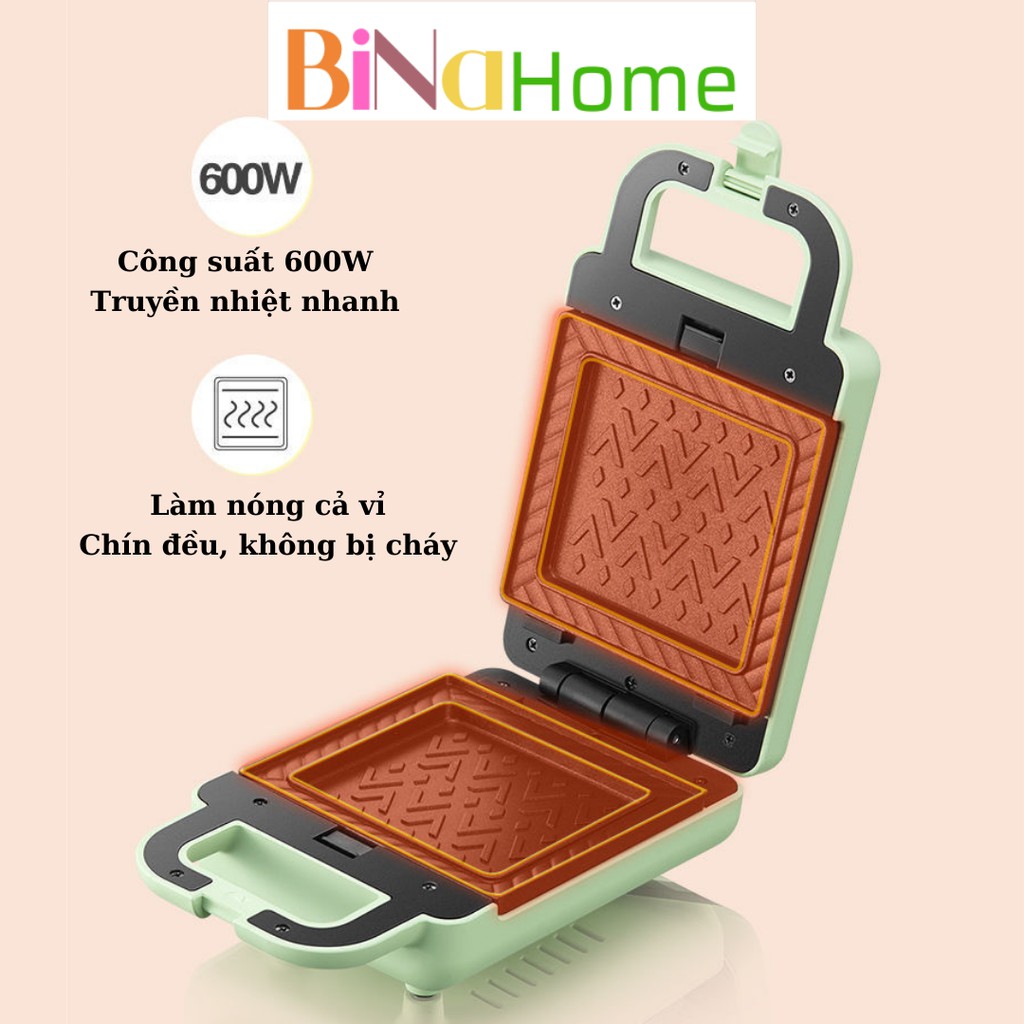 Máy Kẹp Nướng Bánh Sandwich Bear DBC-P06N2 DBC-P05B1 BINAHOME
