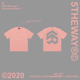 Áo Tay Ngắn 5THEWAY /solid/ BIG LOGO NEW TEE™️ in PEACH BUD