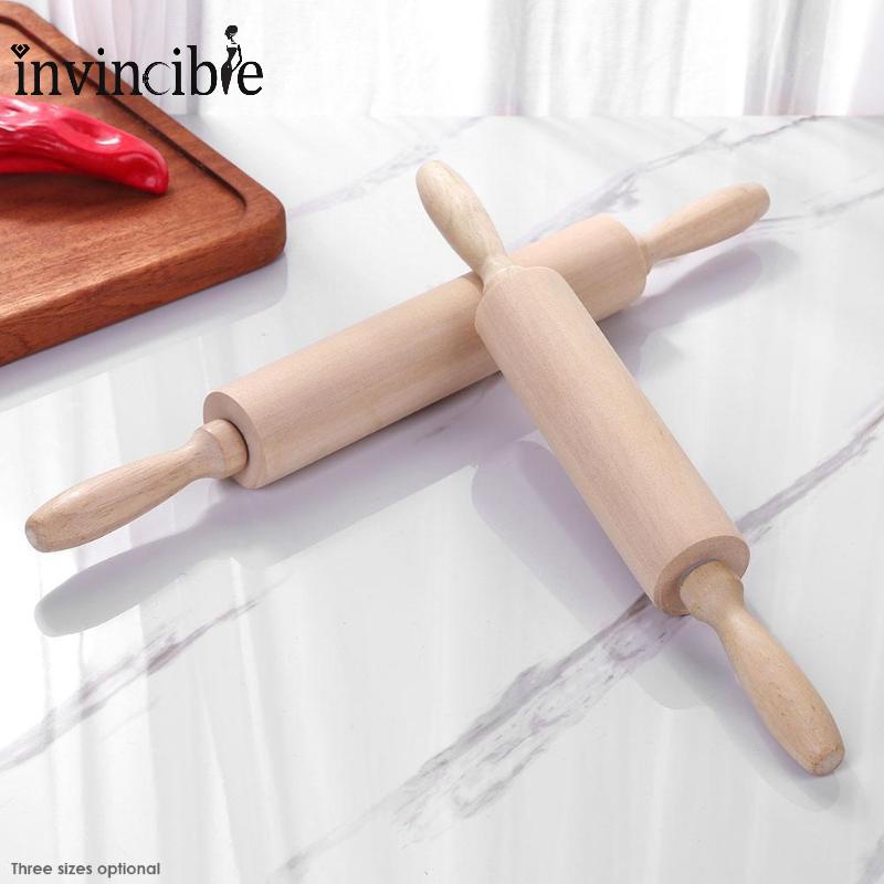 Household Wooden Rolling Pin/ Pastry Pizza Fondant Dumpling Skin Roller Stick/ Kitchen Cooking Baking Tool