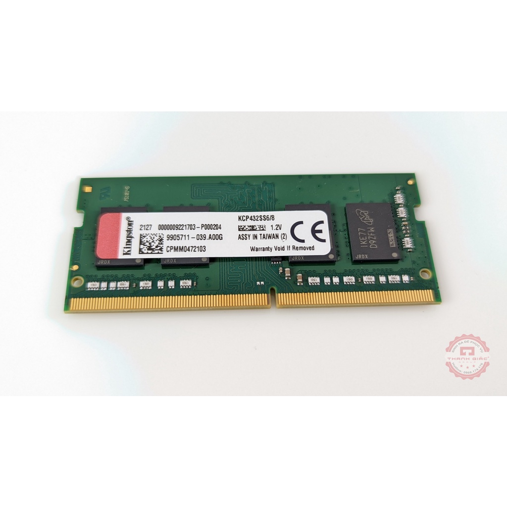 Ram Laptop DDR4 Kingston 8GB Bus 3200MHz Nhập Khẩu Chính Hãng - Bảo Hành 3 Năm