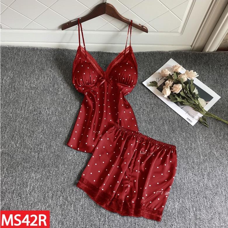 Đồ Bộ Ngủ Hai Dây Mặc Nhà Có Mút Ngực Đủ Size AMANTA AMTS42 Đẹp