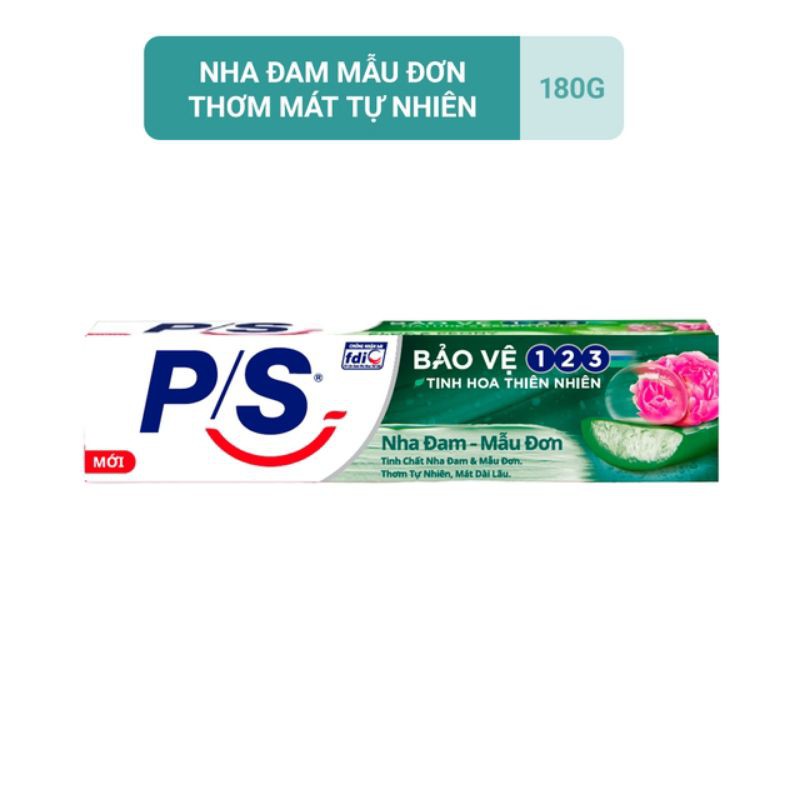 kem đánh răng PS bảo vệ nha đam-mẫu đơn 180g