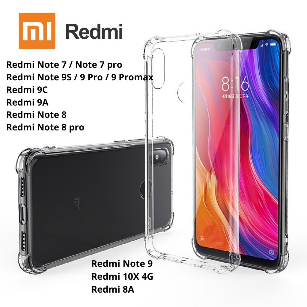 Ốp Lưng Xiaomi Redmi⚡ LOẠI XỊN ⚡ Silicon Siêu Chống Sốc Redmi Note 7/Note 7pro/Note 9S/9Pro/9Promax/9C/9A/Note8pro/Note9