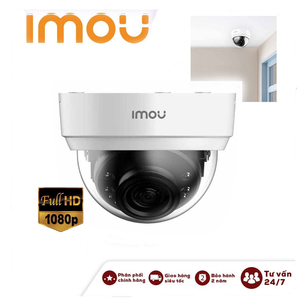 Camera IP Wifi Dome IMOU D22P D42P 2MP 4MP 1080p QHD(4K) FULL HD