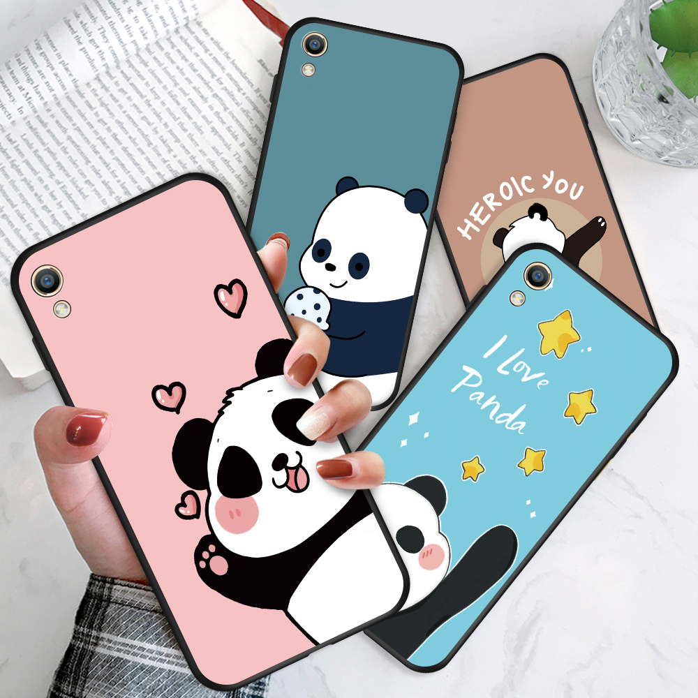 Ốp Lưng Điện Thoại Nhựa Mềm Oppo R9 F1 Plus R9s R7 Plus R7 R7s Hình Gấu Trúc - TIONE