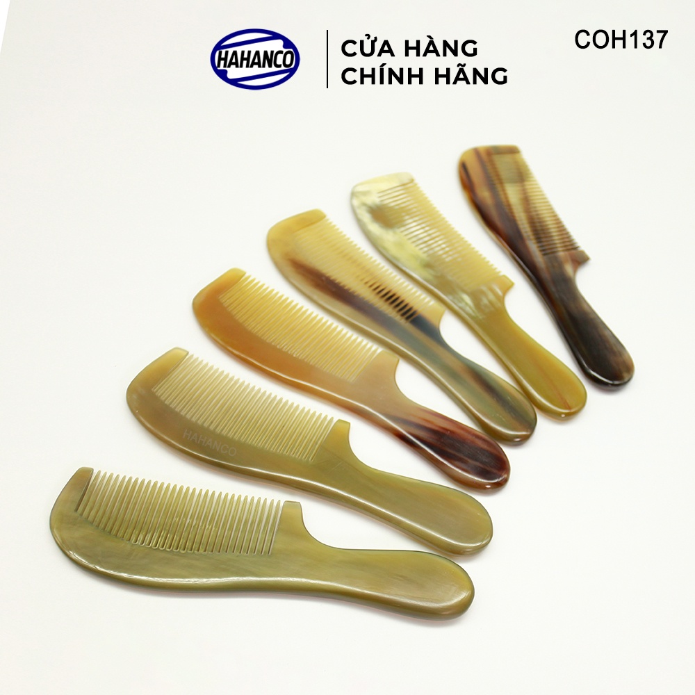 Lược Sừng Giá Rẻ HAHANCO (Size: L - 18cm) Chuôi Trơn Phổ Thông - COH137