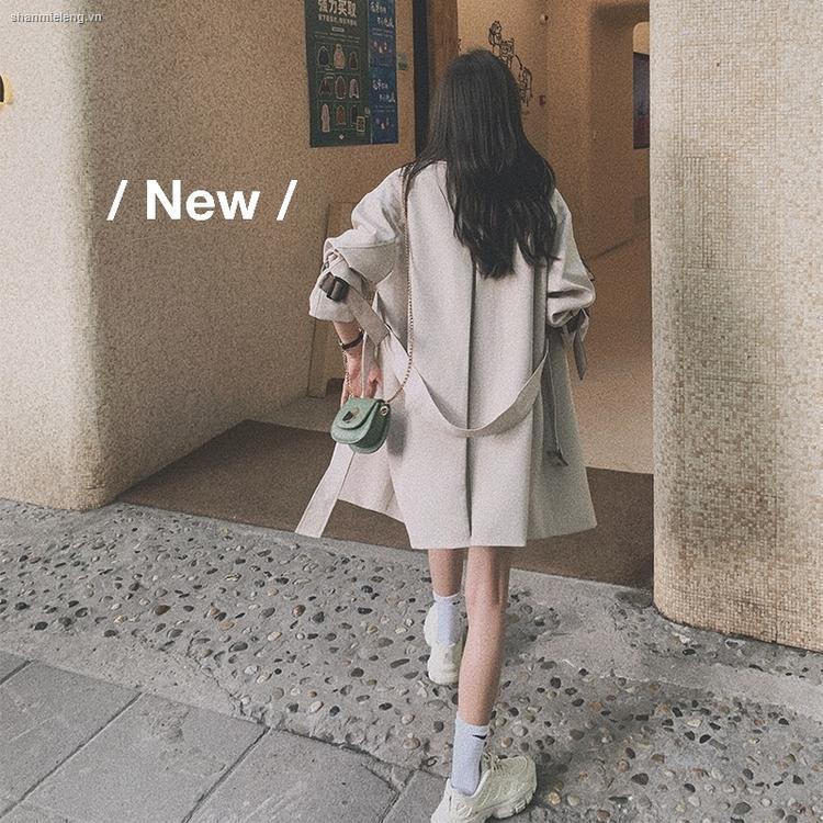 Áo khoác gió dáng rộng thời trang xuân thu phong cách Hàn Quốc mới 2021 | BigBuy360 - bigbuy360.vn