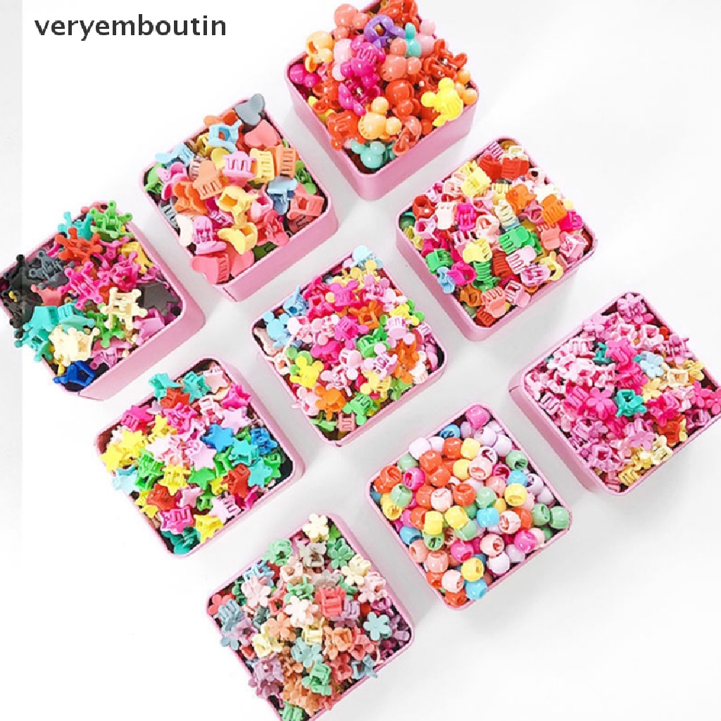 Bộ 50 kẹp tóc hoa nhỏ ngọt ngào tạo kiểu tóc dễ thương dành cho bé gái