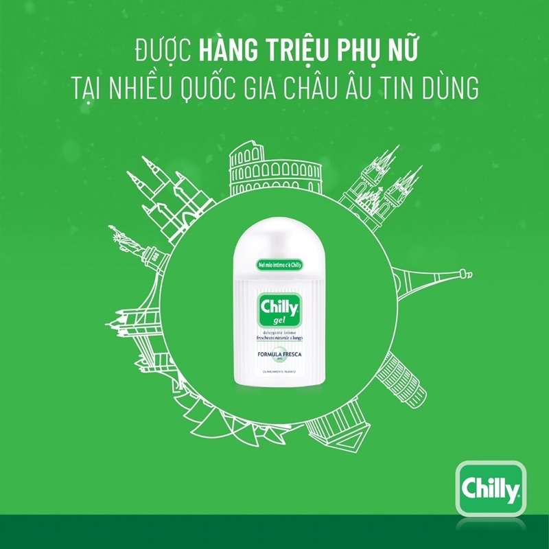 Chilly-Dung dịch vệ sinh phụ nữ Chilly bán chạy số 1 tại Italy