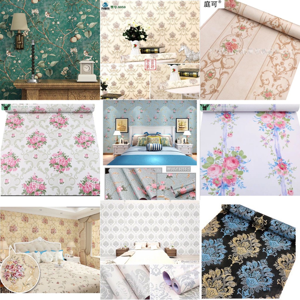 10 Mét Decal Giấy Dán Tường PVC 45cm Rộng - HỌA TIẾT CHÂU ÂU KSL02