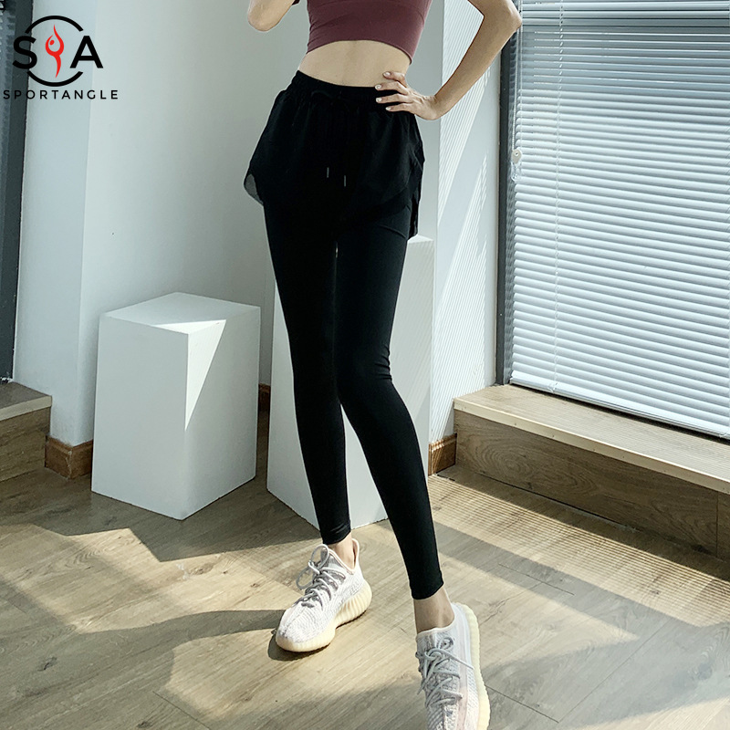 Quần legging thể thao chất liệu nhanh khô phối túi cá tính dành cho nữ | BigBuy360 - bigbuy360.vn