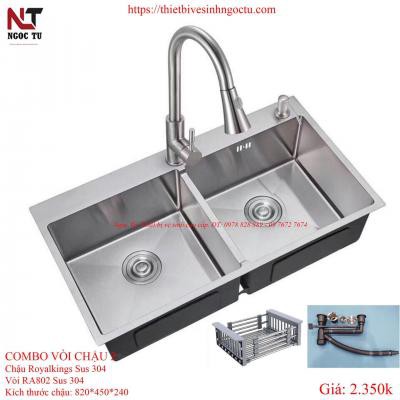 COMBO CHẬU ĐÚC SUS 304 VÀ VÒI SUS 304