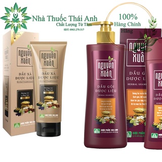 Combo Dầu Xả + Dầu Gội Dược Liệu Nguyên Xuân Đỏ