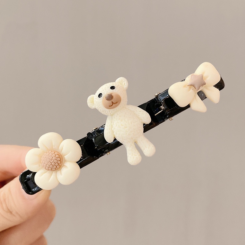 Kẹp Tóc Chống Trượt Đính Nơ Dễ Thương Cho Bé Gái