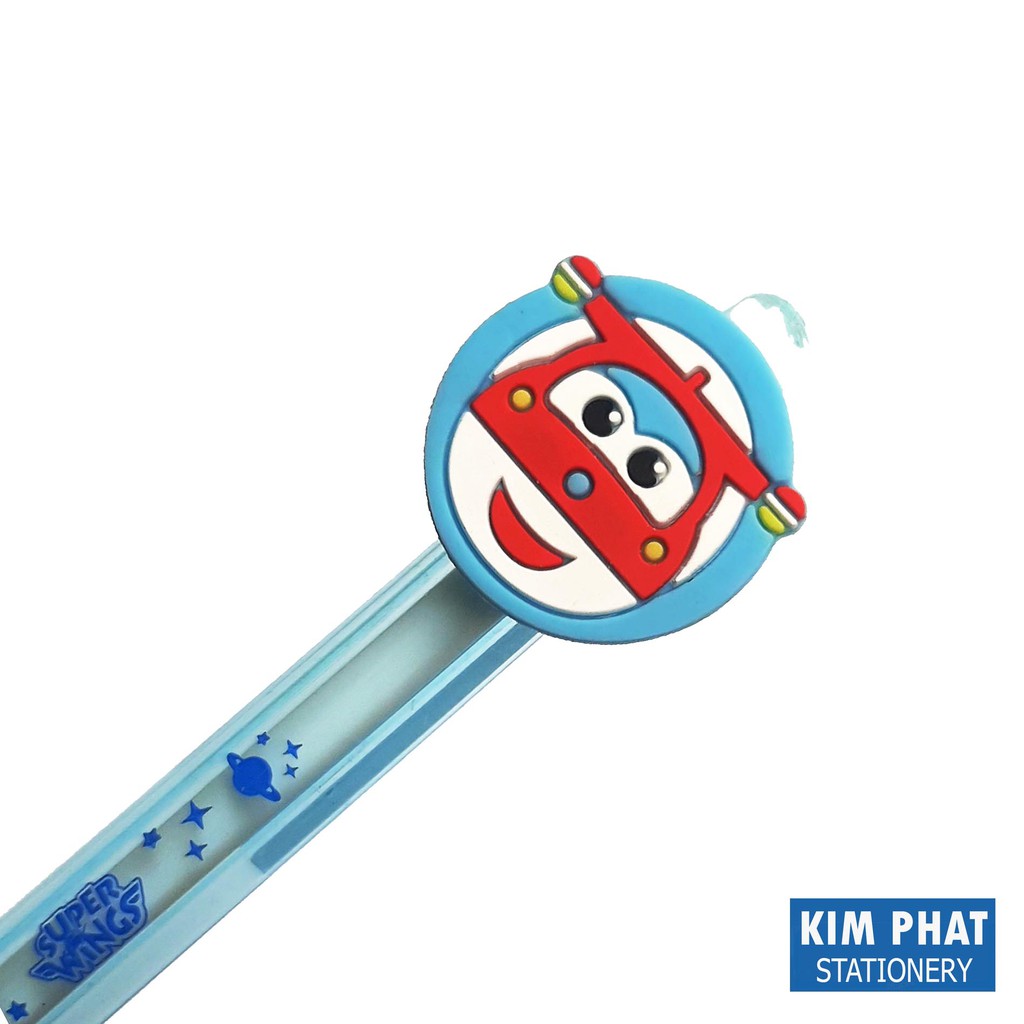 Bút chì kim bấm hình dáng ngộ nghĩnh dễ thương có kèm tẩy Super Wings Deli EU61800