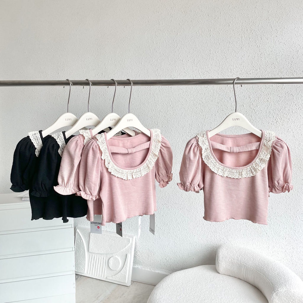 Áo Thun Tay Phồng Ngắn Thời Trang Mùa Hè Mới Cho Nữ