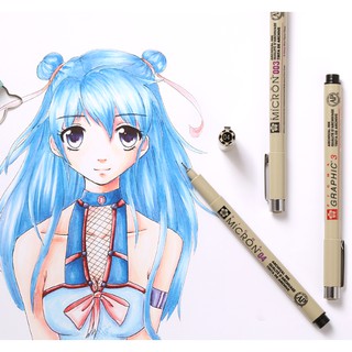 BÚT LINE ĐI NÉT SAKURA PIGMA MICRON ĐỦ SIZE (003 - BRUSH)