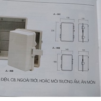 Tủ điện LIOA chống cháy, chống nước JL-00C, -tủ điện