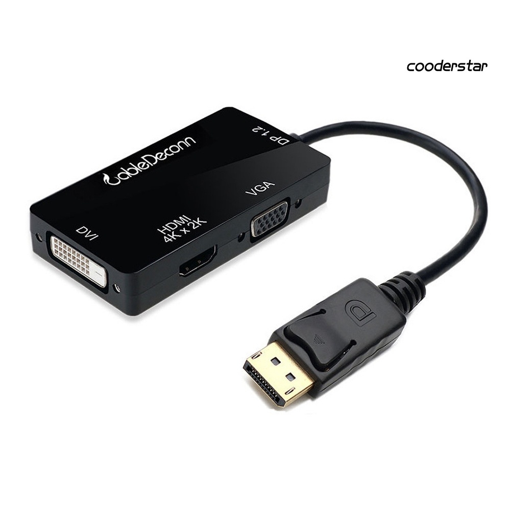 Cáp Chuyển Đổi 3 Trong 1 Hd Display Port Sang Hdmi-Compatible Vga Dvi Female