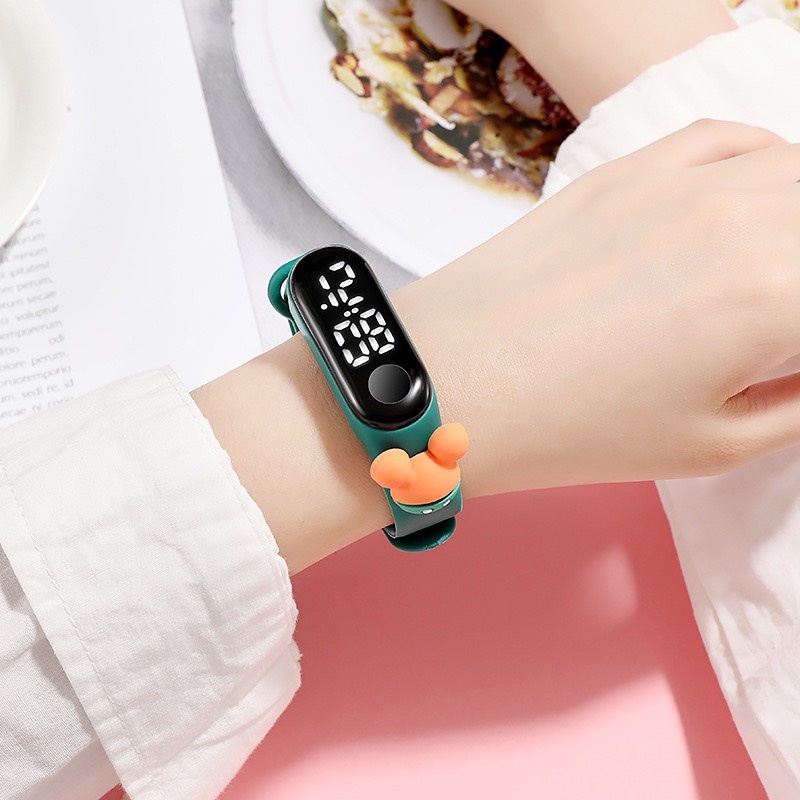 Dây đeo silicone họa tiết hoạt hình cho Xiaomi Mi Band